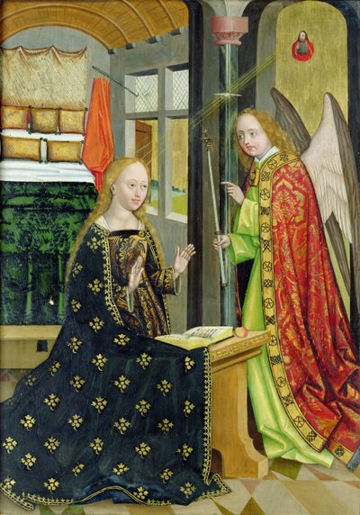 Annunciation (detail) by Absolon Stumme